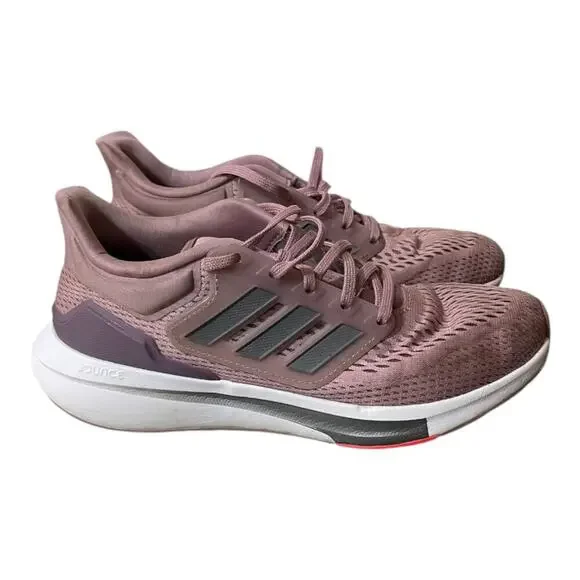 Adidas Womens EQ21 Run GZ4075 Pink Size 8 Running Sneakers - Picture 1 of 7